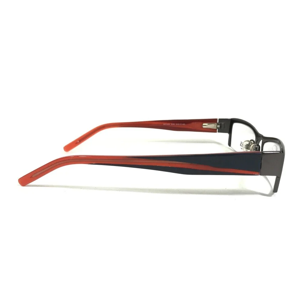 Guess Eyeglasses Frames GU1416 GUN Grey Blue Red Rectangular Half Rim 51-17-135